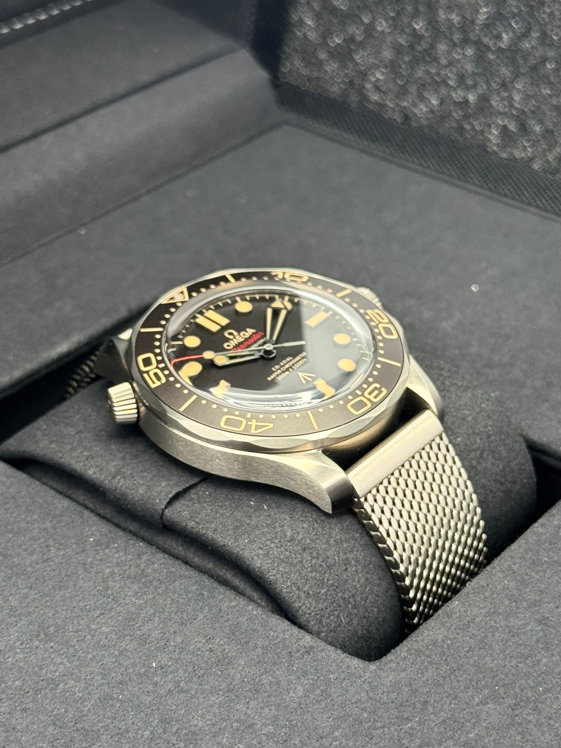 2023 Omega Seamaster Diver 300M 007 42mm Titanium Brown Dial - MyWatchLLC