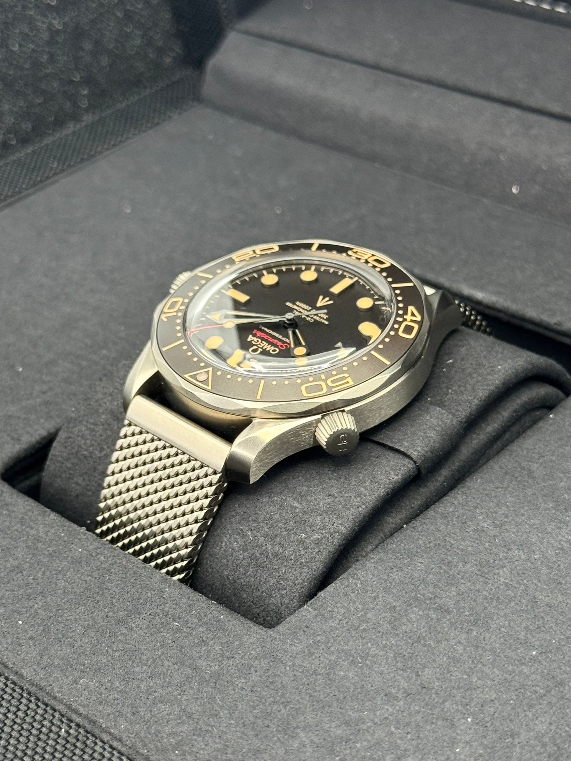 2023 Omega Seamaster Diver 300M 007 42mm Titanium Brown Dial - MyWatchLLC