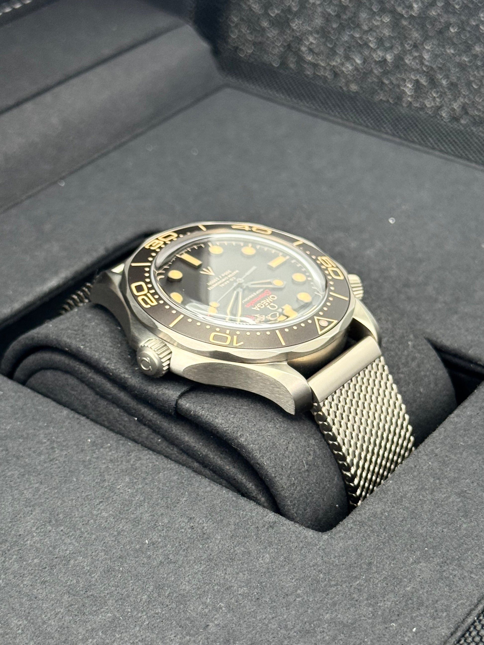 2023 Omega Seamaster Diver 300M 007 42mm Titanium Brown Dial - MyWatchLLC