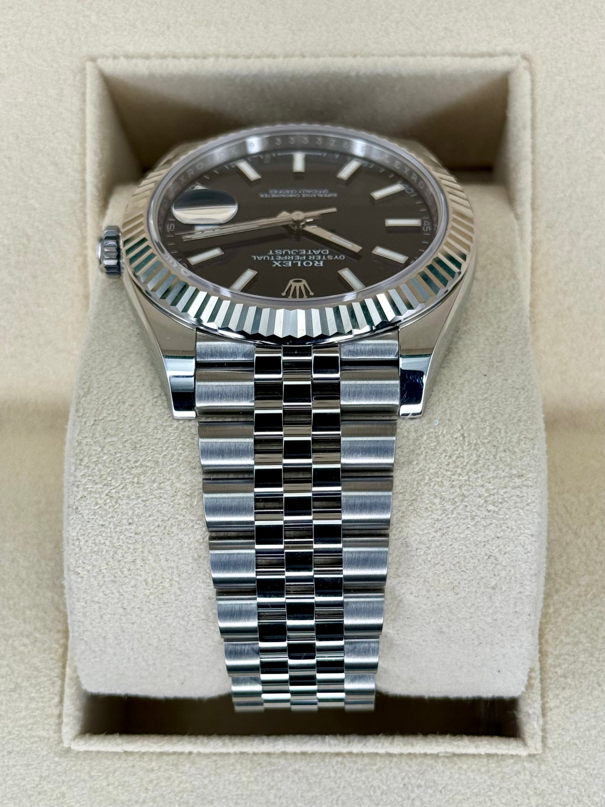 NEW 2023 Rolex Datejust 41mm 126334 Stainless Steel Jubilee Black Dial - MyWatchLLC