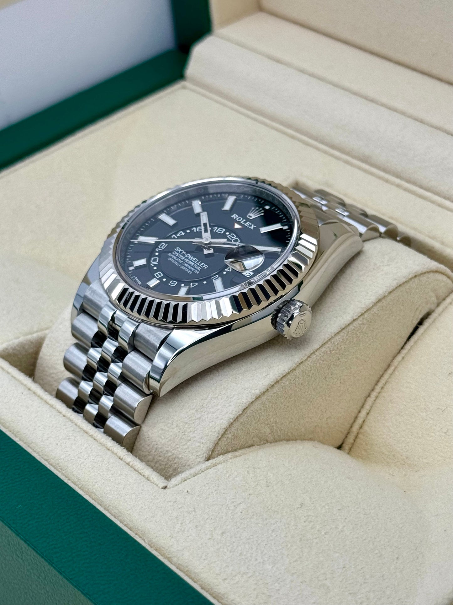 2021 Rolex Sky-Dweller 42mm 326934 Jubilee Black Dial - MyWatchLLC