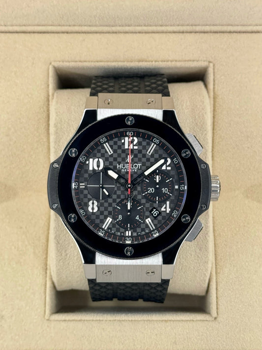 2010 Big Bang Chronograph Steele Ceramic 44mm Stainless Steel Black Dial - MyWatchLLC