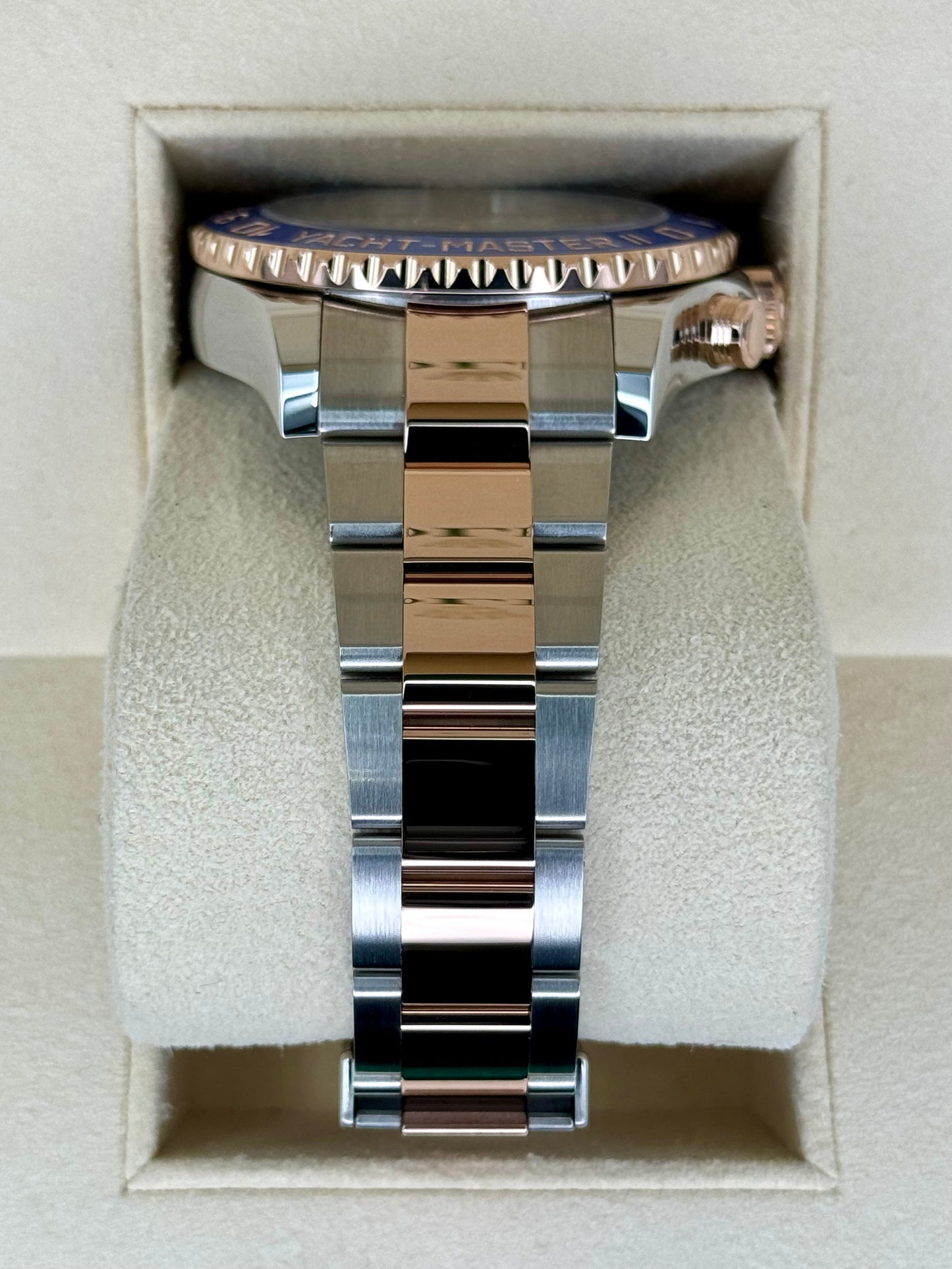 2021 Rolex Yacht-Master II 44mm 116681 Two-Tone White Dial - MyWatchLLC