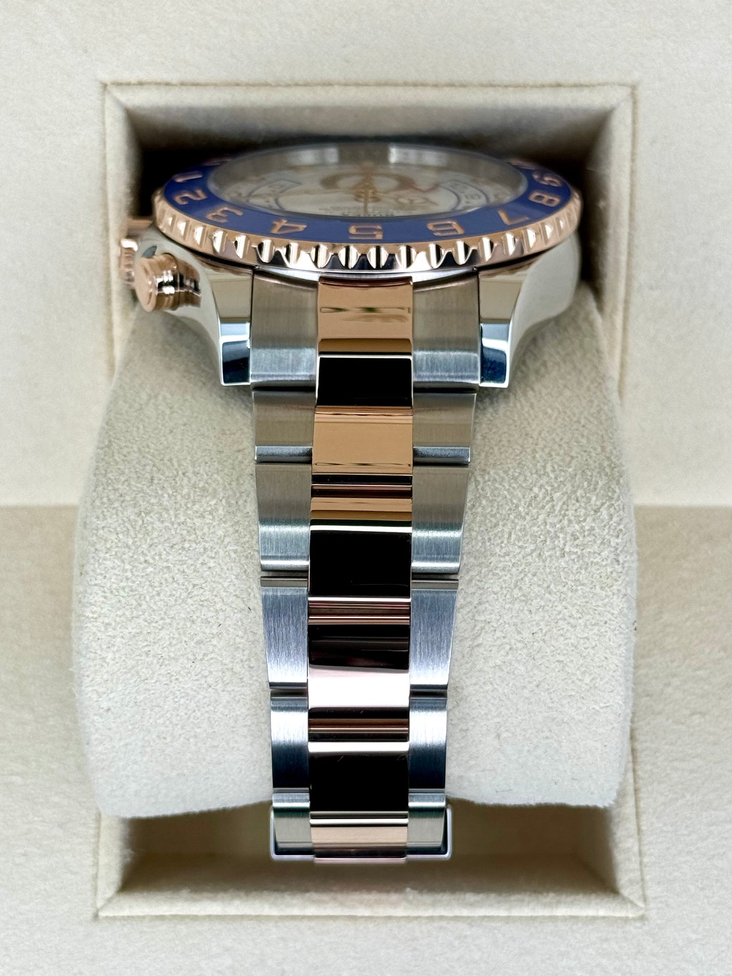 2021 Rolex Yacht-Master II 44mm 116681 Two-Tone White Dial - MyWatchLLC