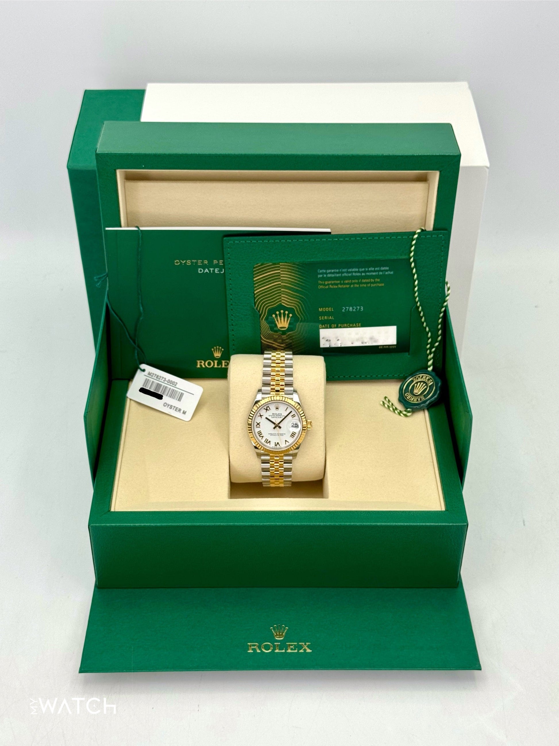 NEW 2025 Rolex Datejust 31mm 278273 Two-Tone Jubilee White Dial - MyWatchLLC