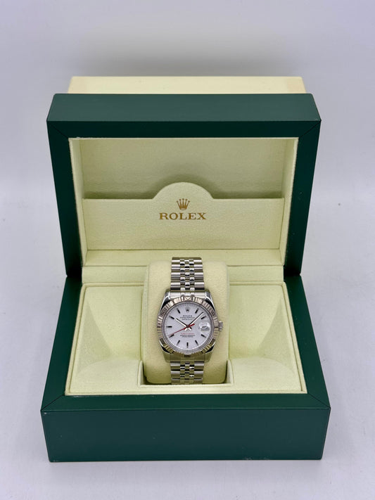 2006 Roles Datejust Turn-O-Graph 36mm 116264 Jubilee White Dial - MyWatchLLC
