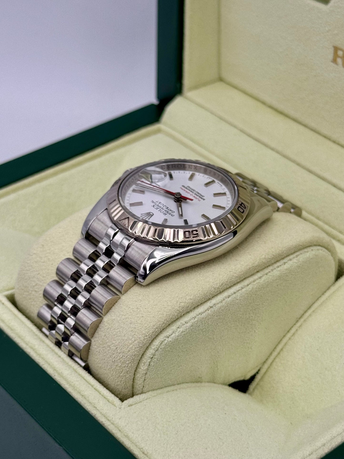 2006 Roles Datejust Turn-O-Graph 36mm 116264 Jubilee White Dial - MyWatchLLC