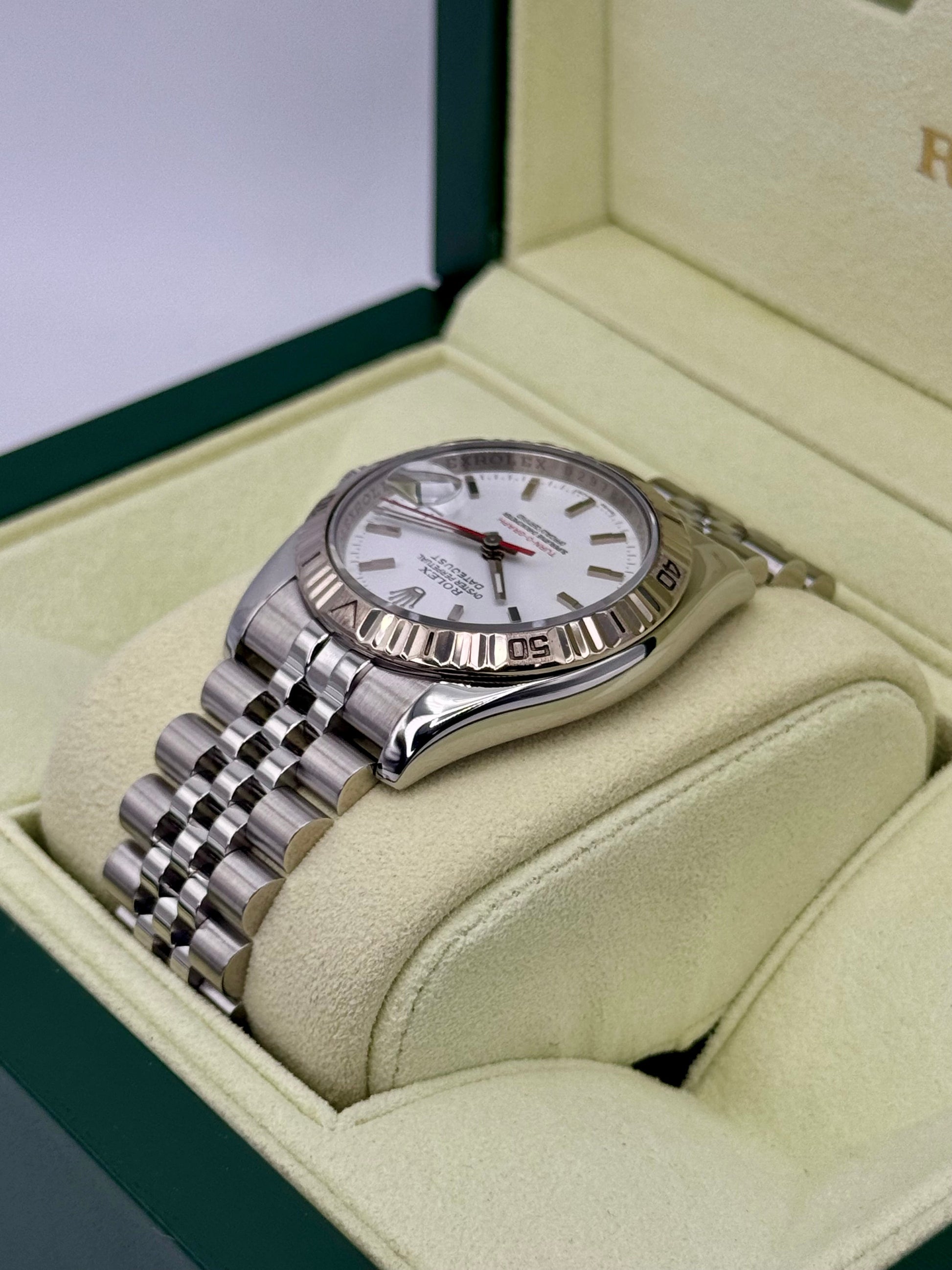 2006 Roles Datejust Turn-O-Graph 36mm 116264 Jubilee White Dial - MyWatchLLC