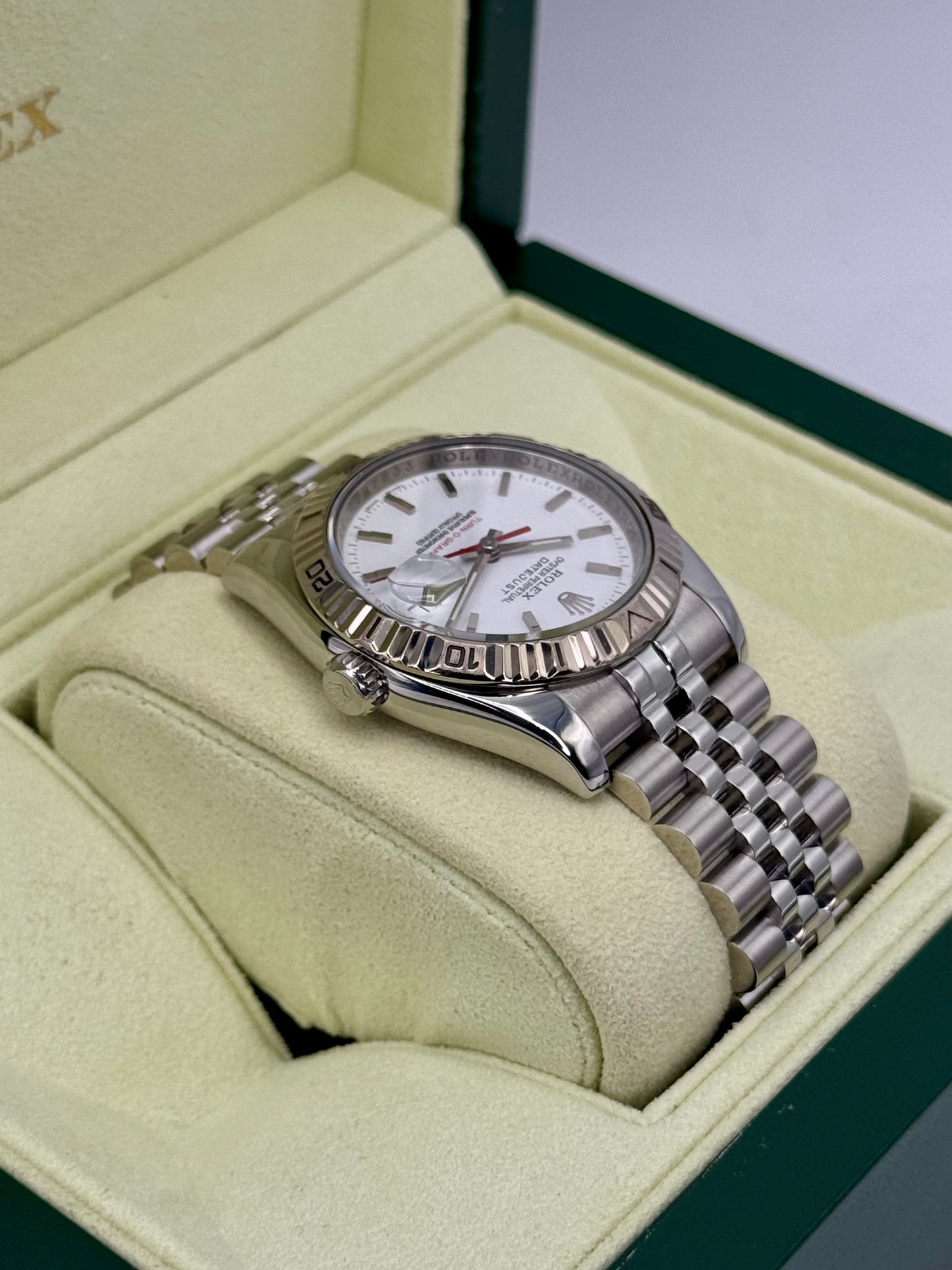 2006 Roles Datejust Turn-O-Graph 36mm 116264 Jubilee White Dial - MyWatchLLC
