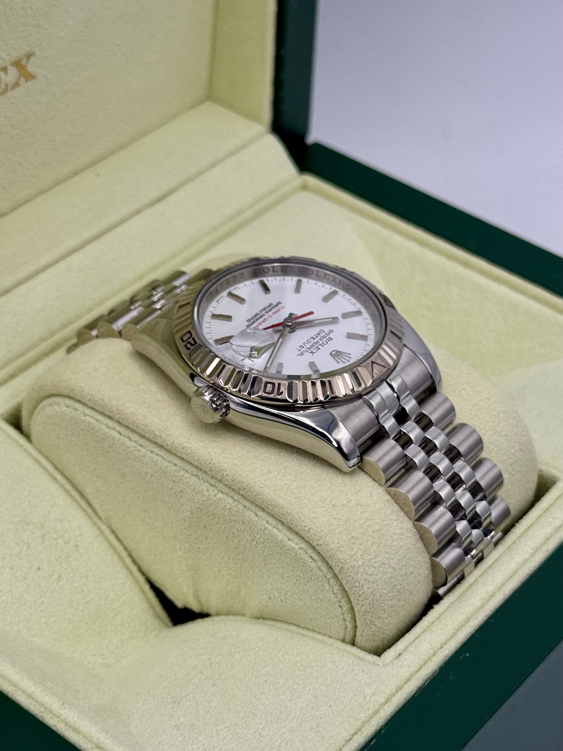 2006 Roles Datejust Turn-O-Graph 36mm 116264 Jubilee White Dial - MyWatchLLC