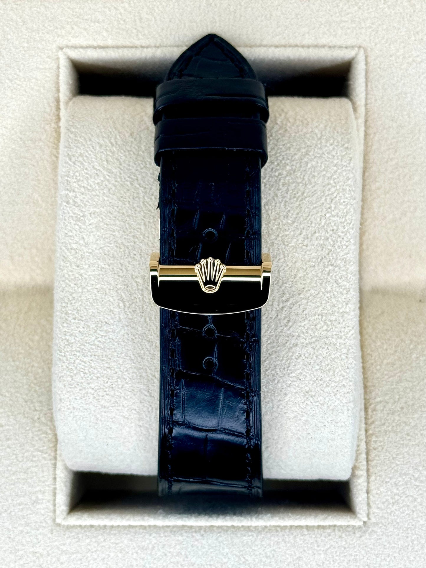 NEW 2024 Rolex 1908 39mm 52508 Yellow Gold Black Dial - MyWatchLLC