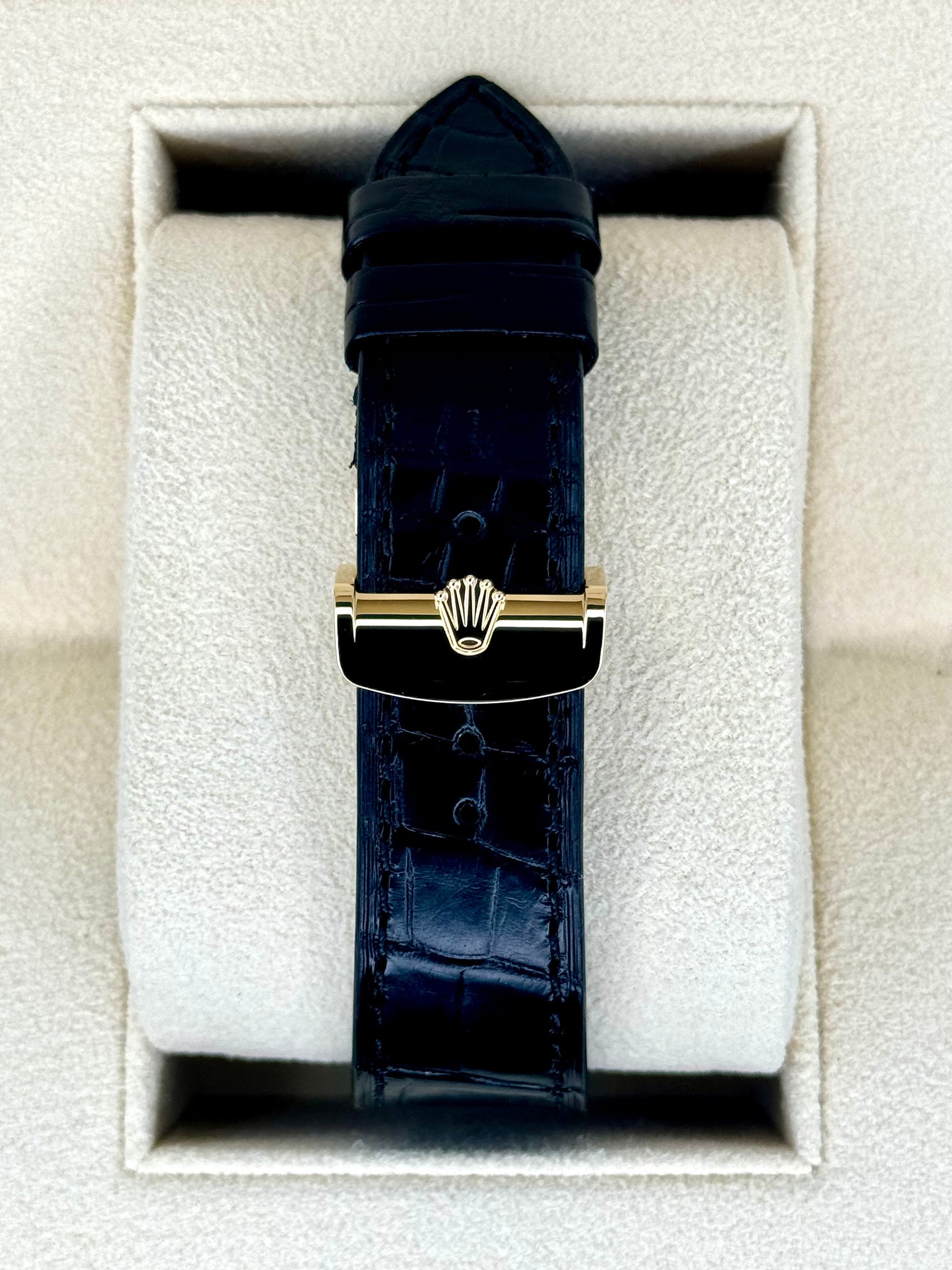 NEW 2024 Rolex 1908 39mm 52508 Yellow Gold Black Dial - MyWatchLLC