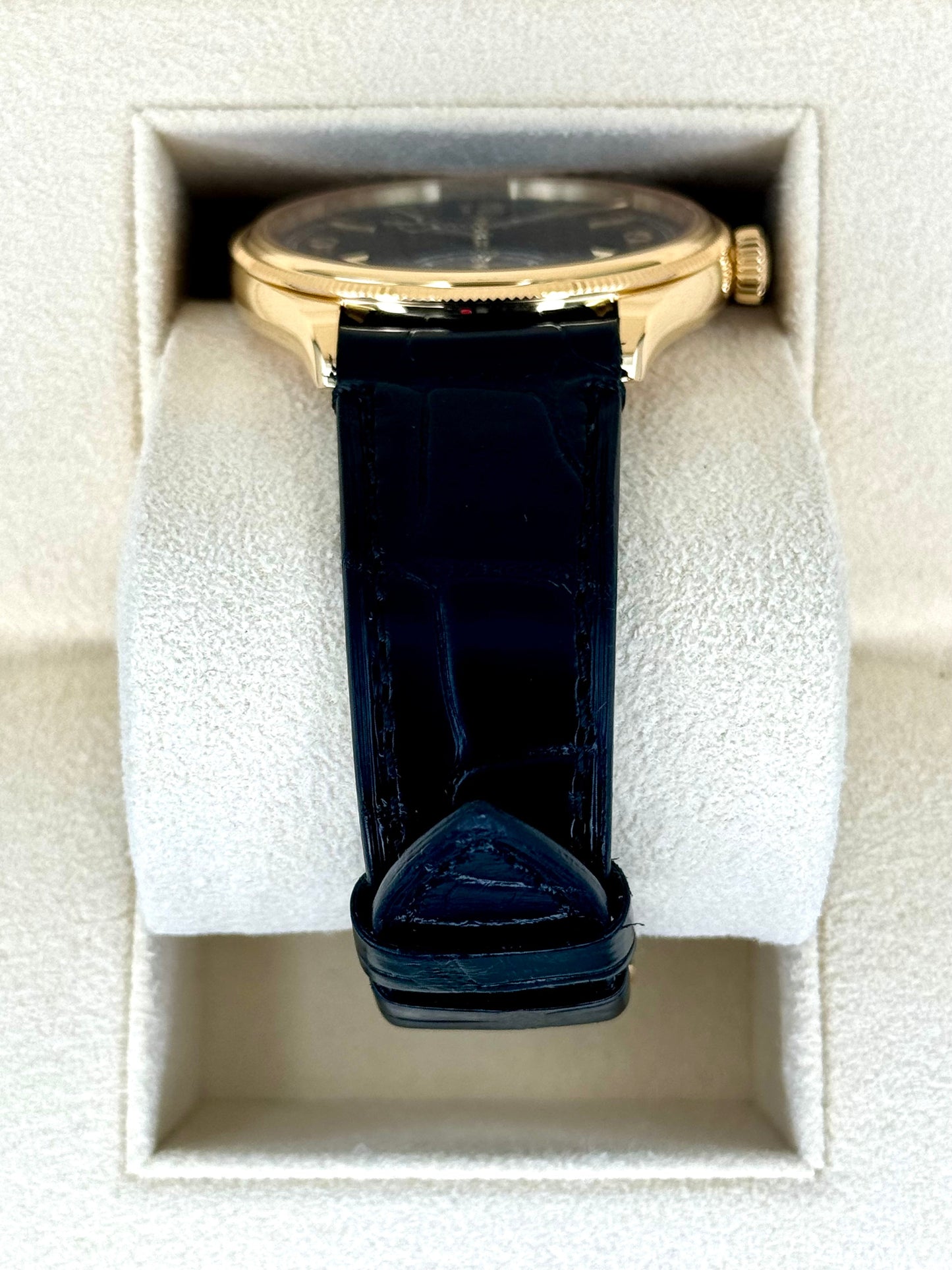 NEW 2024 Rolex 1908 39mm 52508 Yellow Gold Black Dial - MyWatchLLC