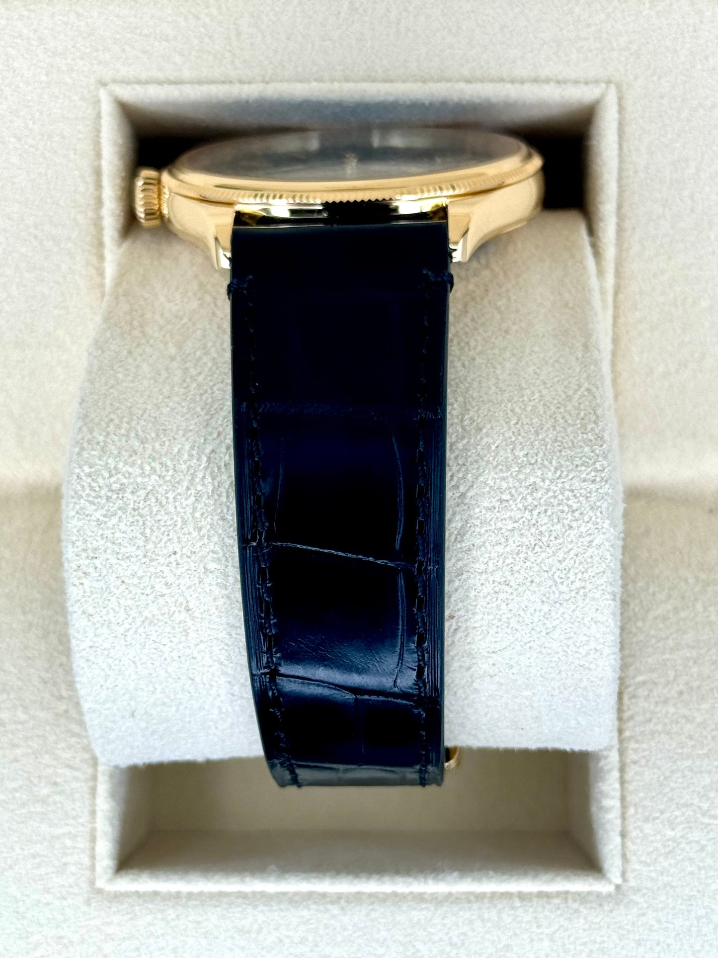 NEW 2024 Rolex 1908 39mm 52508 Yellow Gold Black Dial - MyWatchLLC