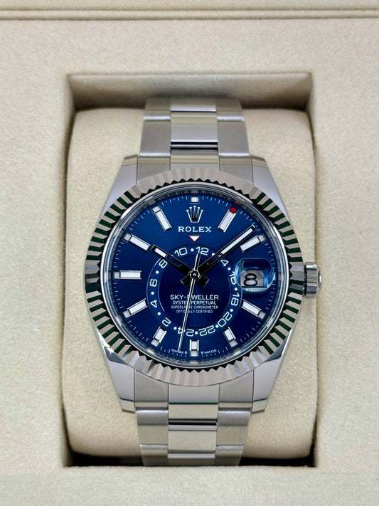 NEW 2025 Rolex Sky-Dweller 42mm 336934 Oyster Blue Dial - MyWatchLLC