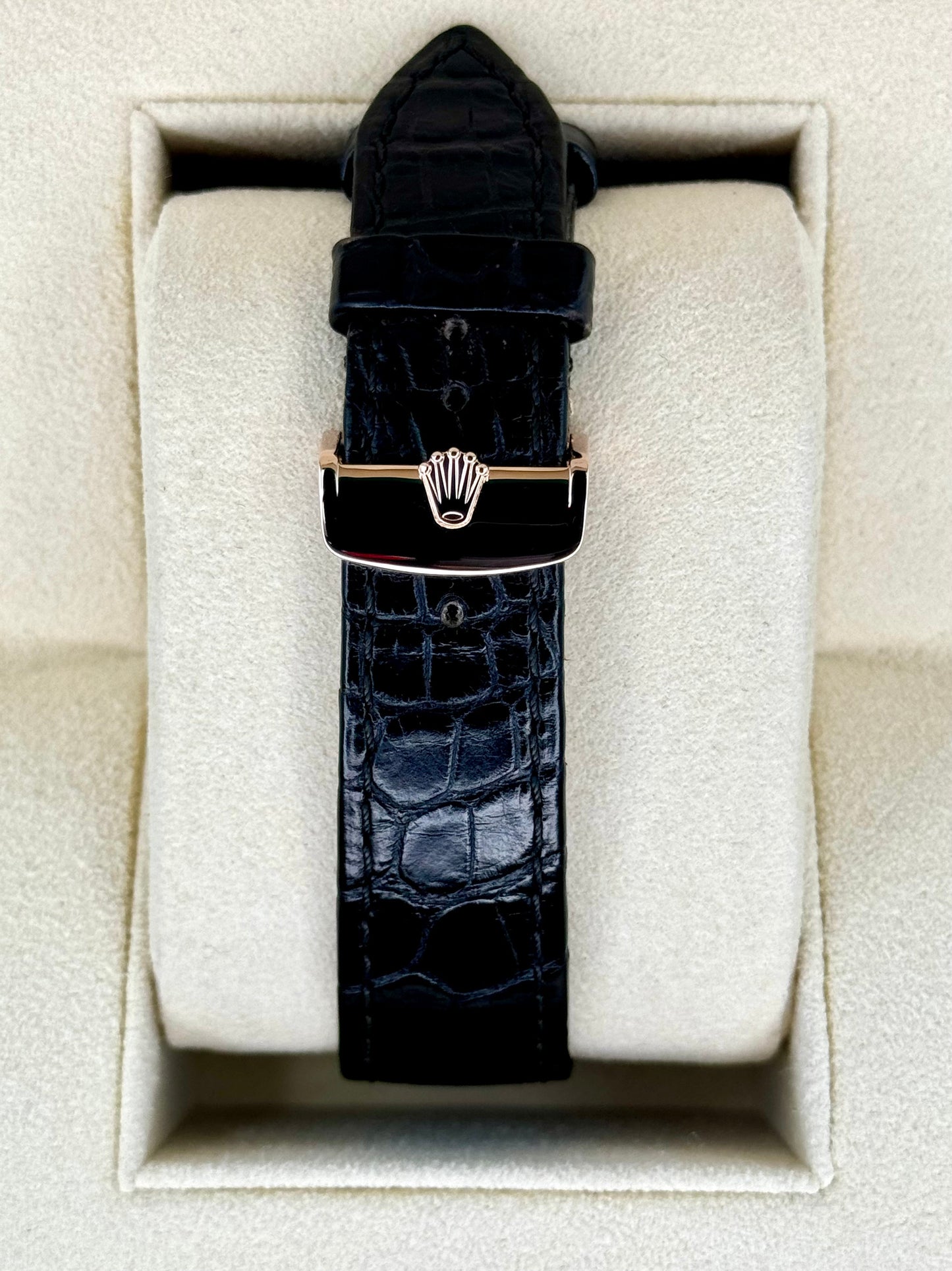 2018 Rolex Cellini Moonphase 39mm 50535 Rose Gold White Dial - MyWatchLLC