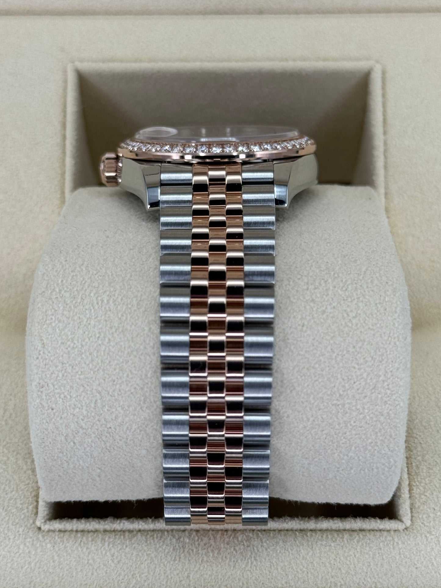 NEW 2023 Datejust 31mm 278381RBR Two-Tone Rose 10 Diamond Dial - MyWatchLLC