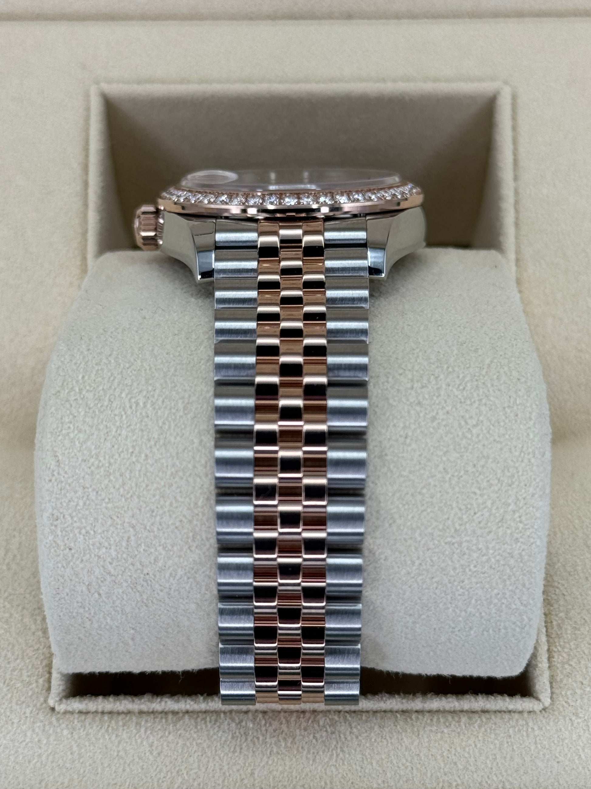 NEW 2023 Datejust 31mm 278381RBR Two-Tone Rose 10 Diamond Dial - MyWatchLLC