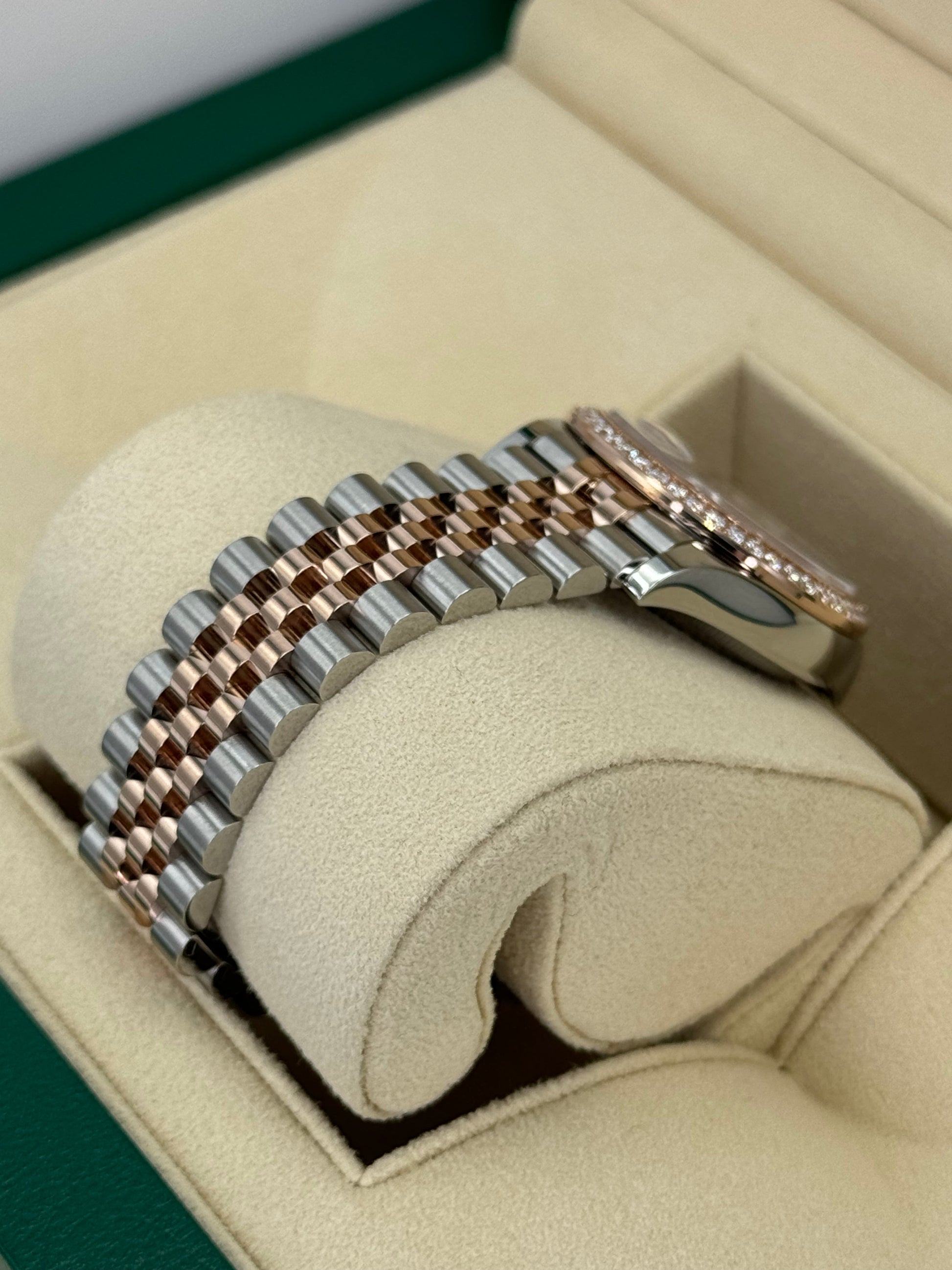 NEW 2023 Datejust 31mm 278381RBR Two-Tone Rose 10 Diamond Dial - MyWatchLLC