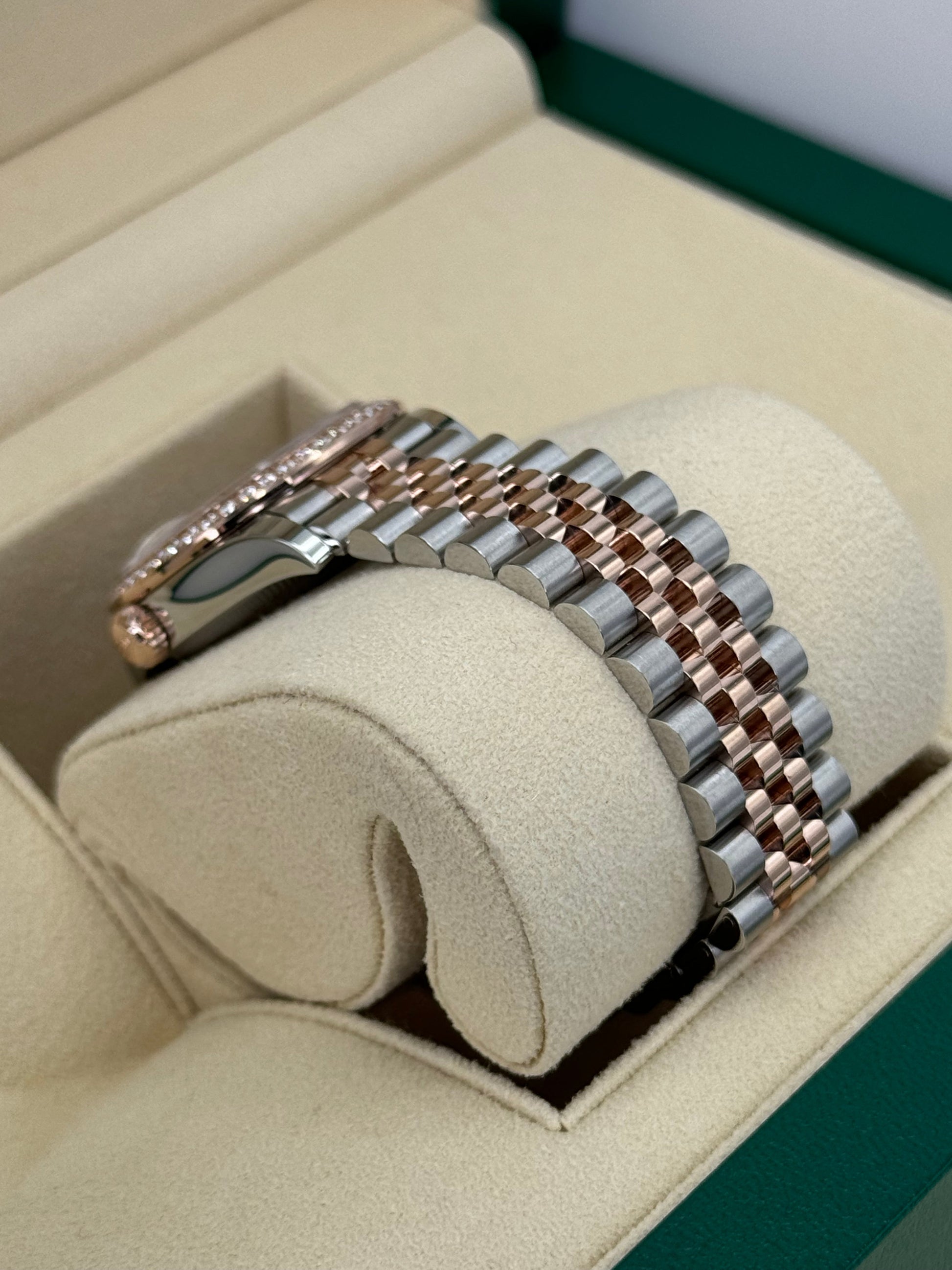 NEW 2023 Datejust 31mm 278381RBR Two-Tone Rose 10 Diamond Dial - MyWatchLLC