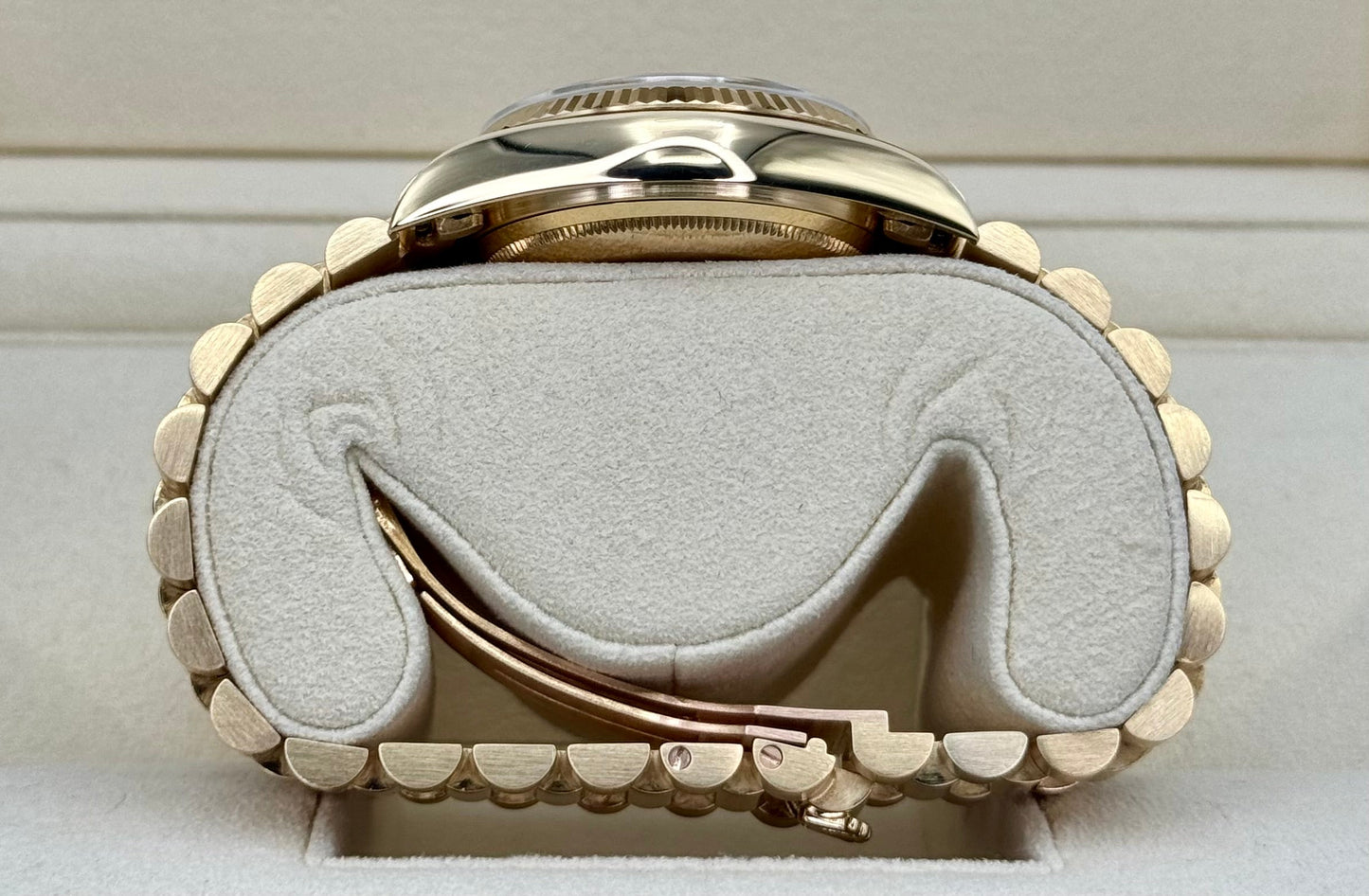 1987 Rolex Day-Date 36mm 18038 Presidential Champagne Diamond Dial - MyWatchLLC
