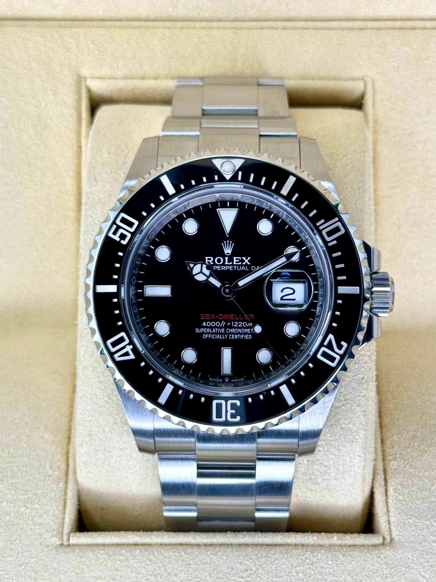 2019 Rolex Sea-Dweller 43mm 126600 Stainless Steel Black Dial - MyWatchLLC