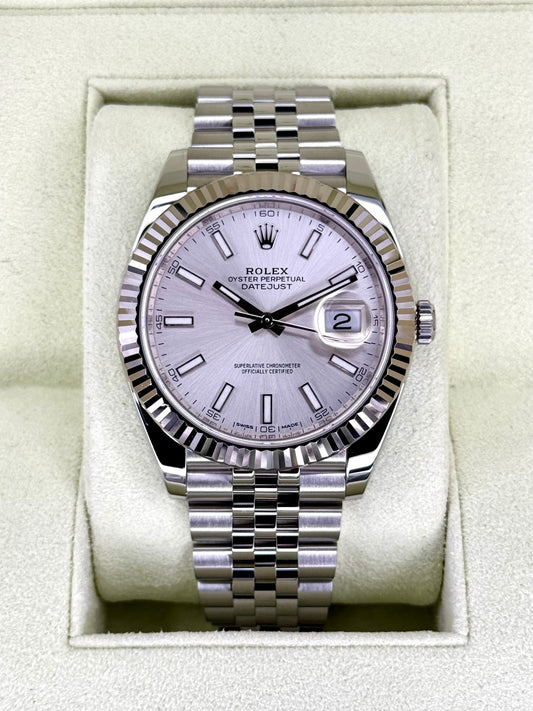 2017 Rolex Datejust 41mm 126334 Stainless Steel Jubilee Silver Dial - MyWatchLLC