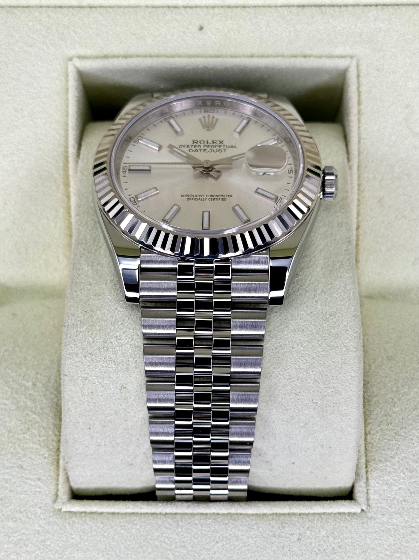 2017 Rolex Datejust 41mm 126334 Stainless Steel Jubilee Silver Dial - MyWatchLLC