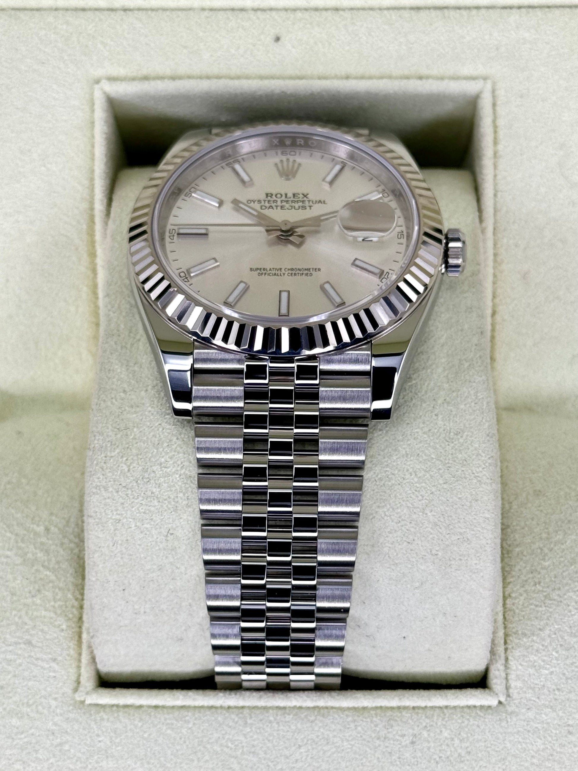 2017 Rolex Datejust 41mm 126334 Stainless Steel Jubilee Silver Dial - MyWatchLLC