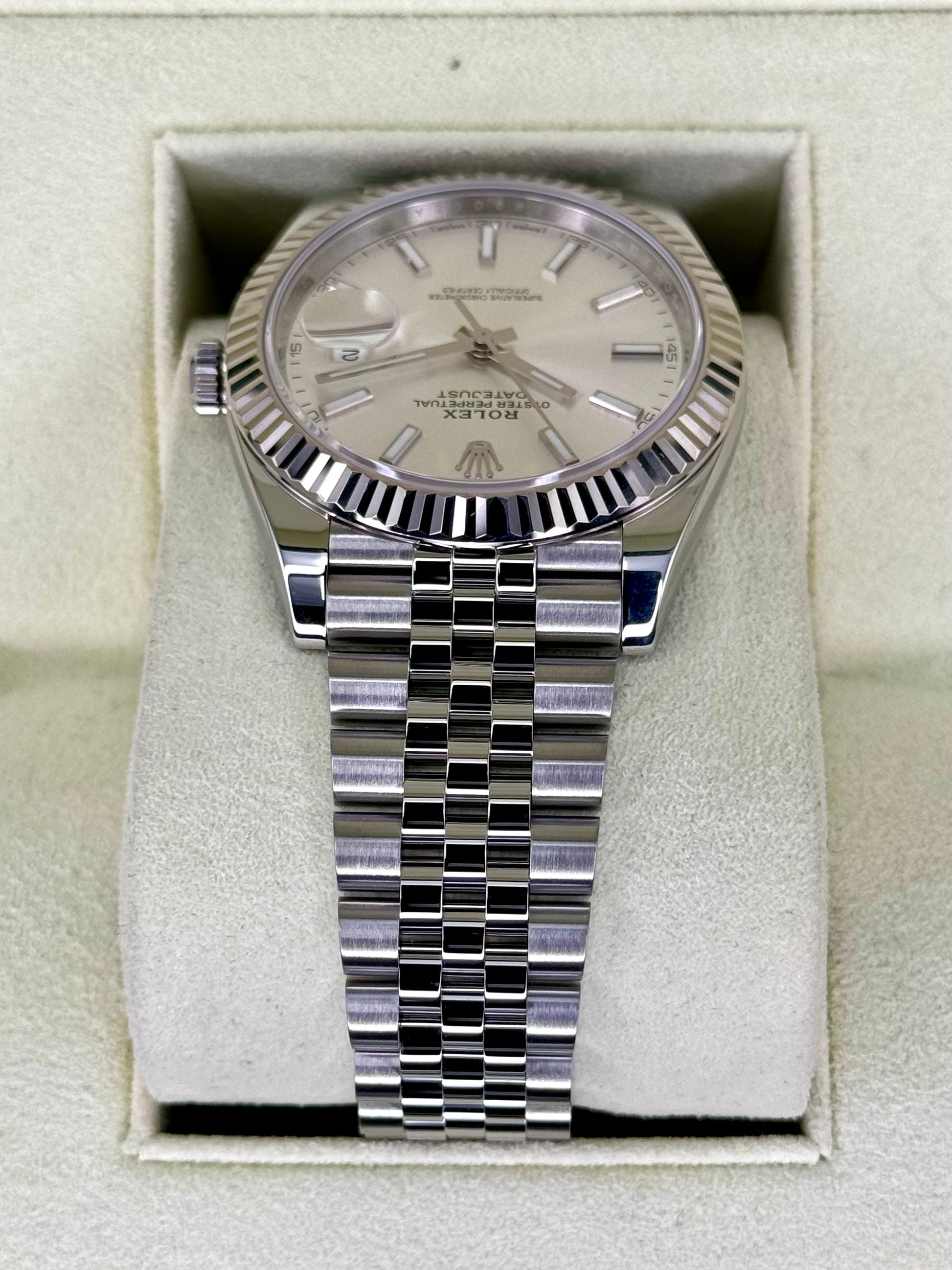 2017 Rolex Datejust 41mm 126334 Stainless Steel Jubilee Silver Dial - MyWatchLLC