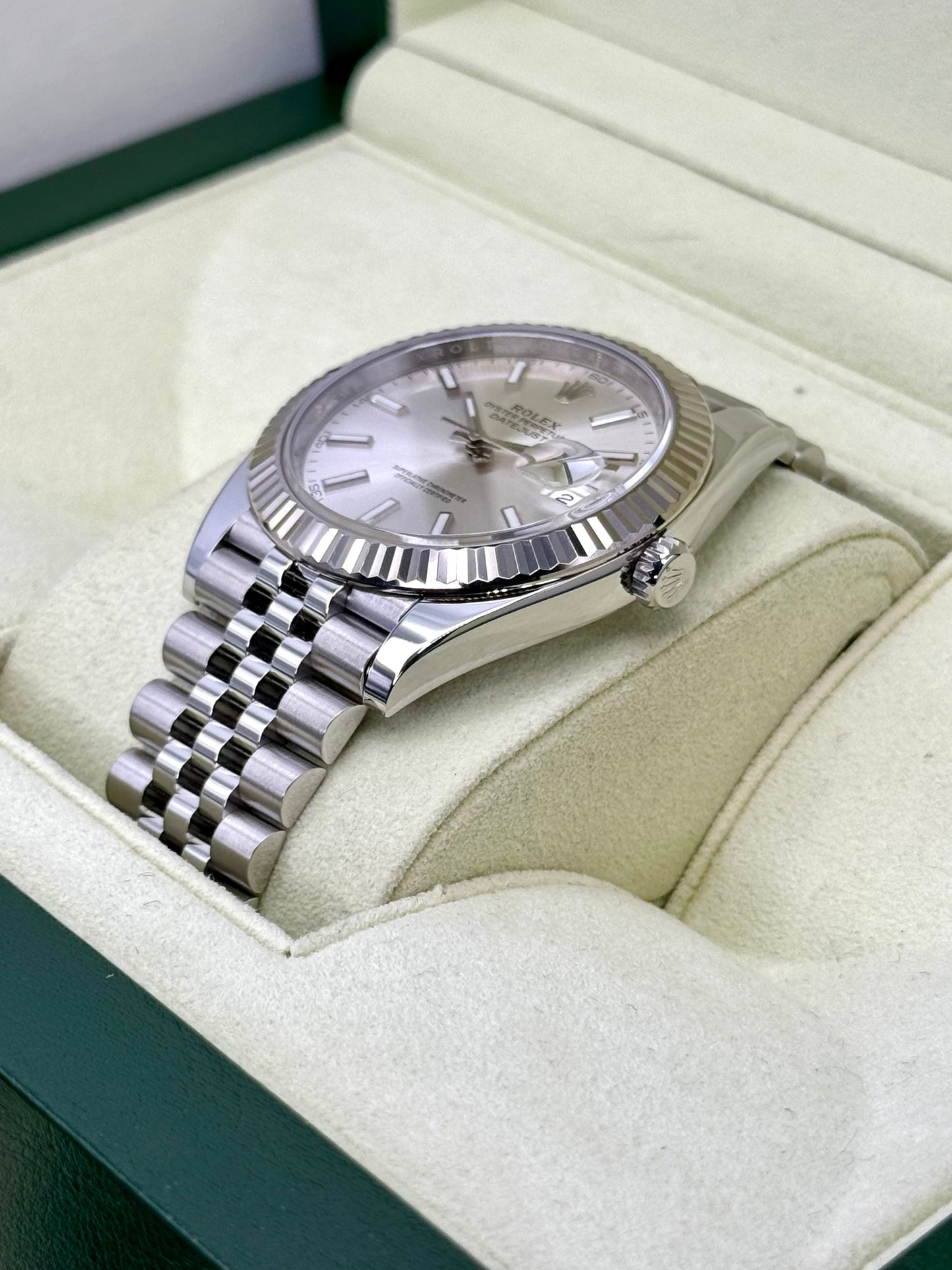 2017 Rolex Datejust 41mm 126334 Stainless Steel Jubilee Silver Dial - MyWatchLLC