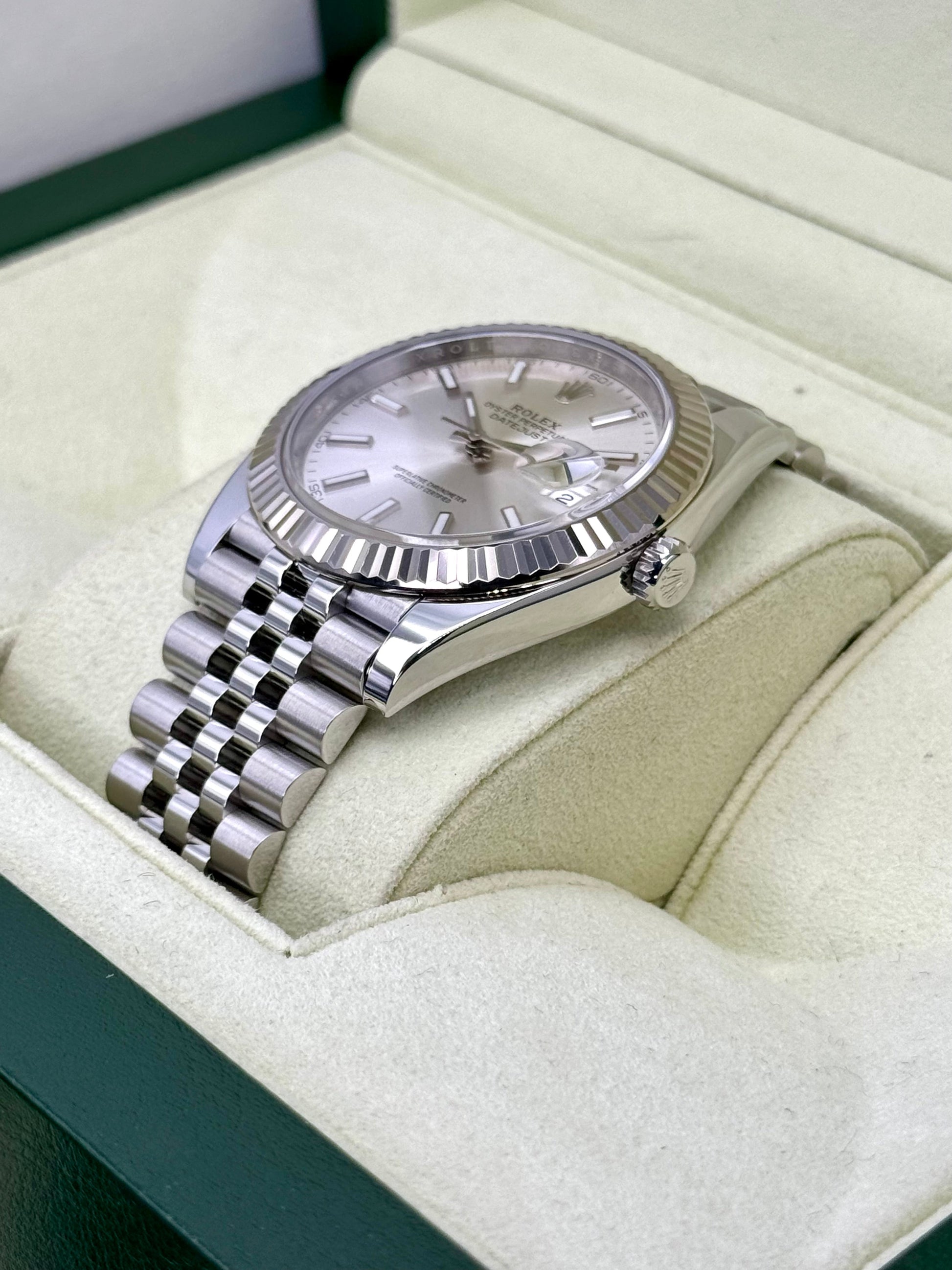 2017 Rolex Datejust 41mm 126334 Stainless Steel Jubilee Silver Dial - MyWatchLLC