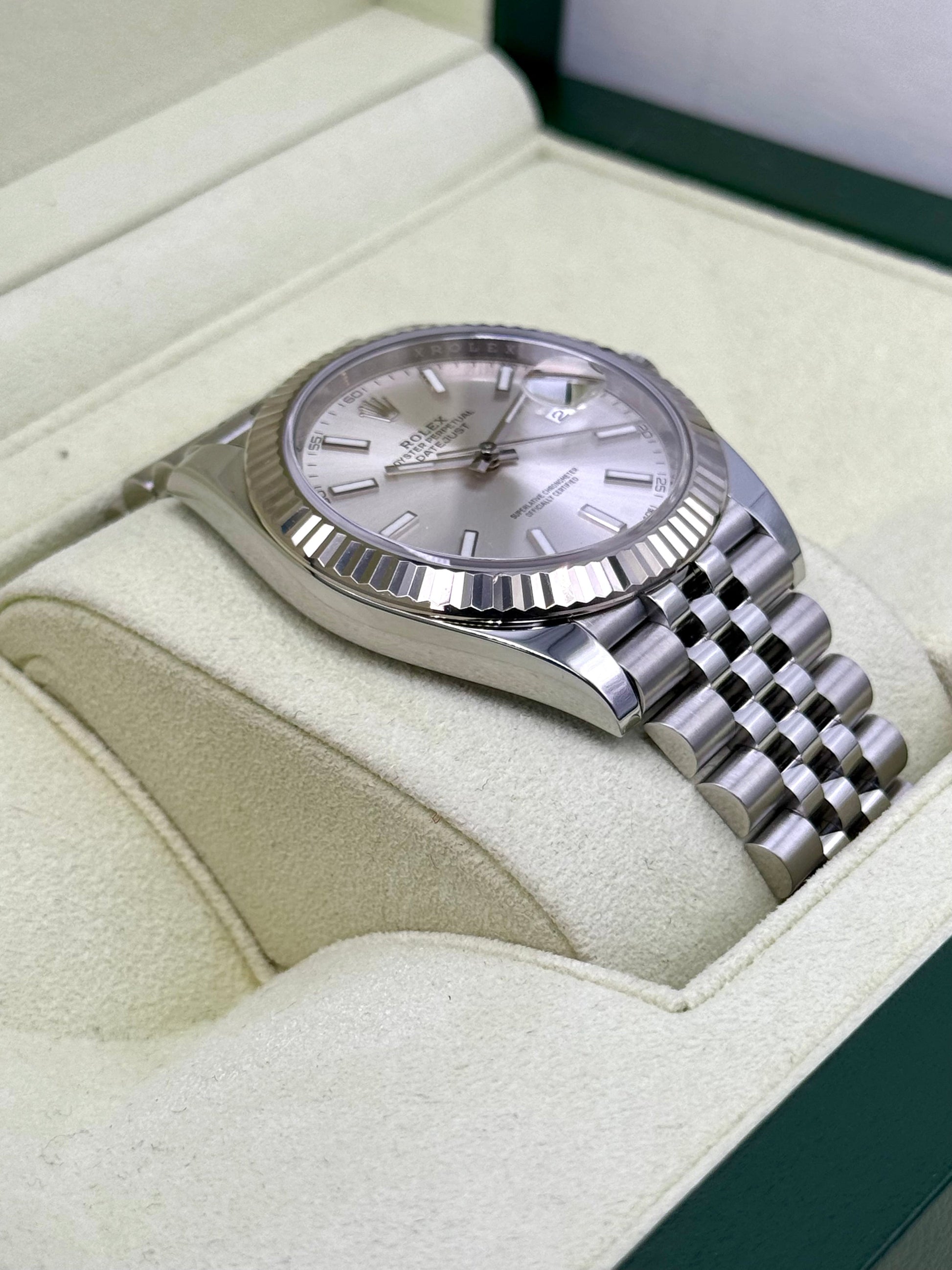 2017 Rolex Datejust 41mm 126334 Stainless Steel Jubilee Silver Dial - MyWatchLLC