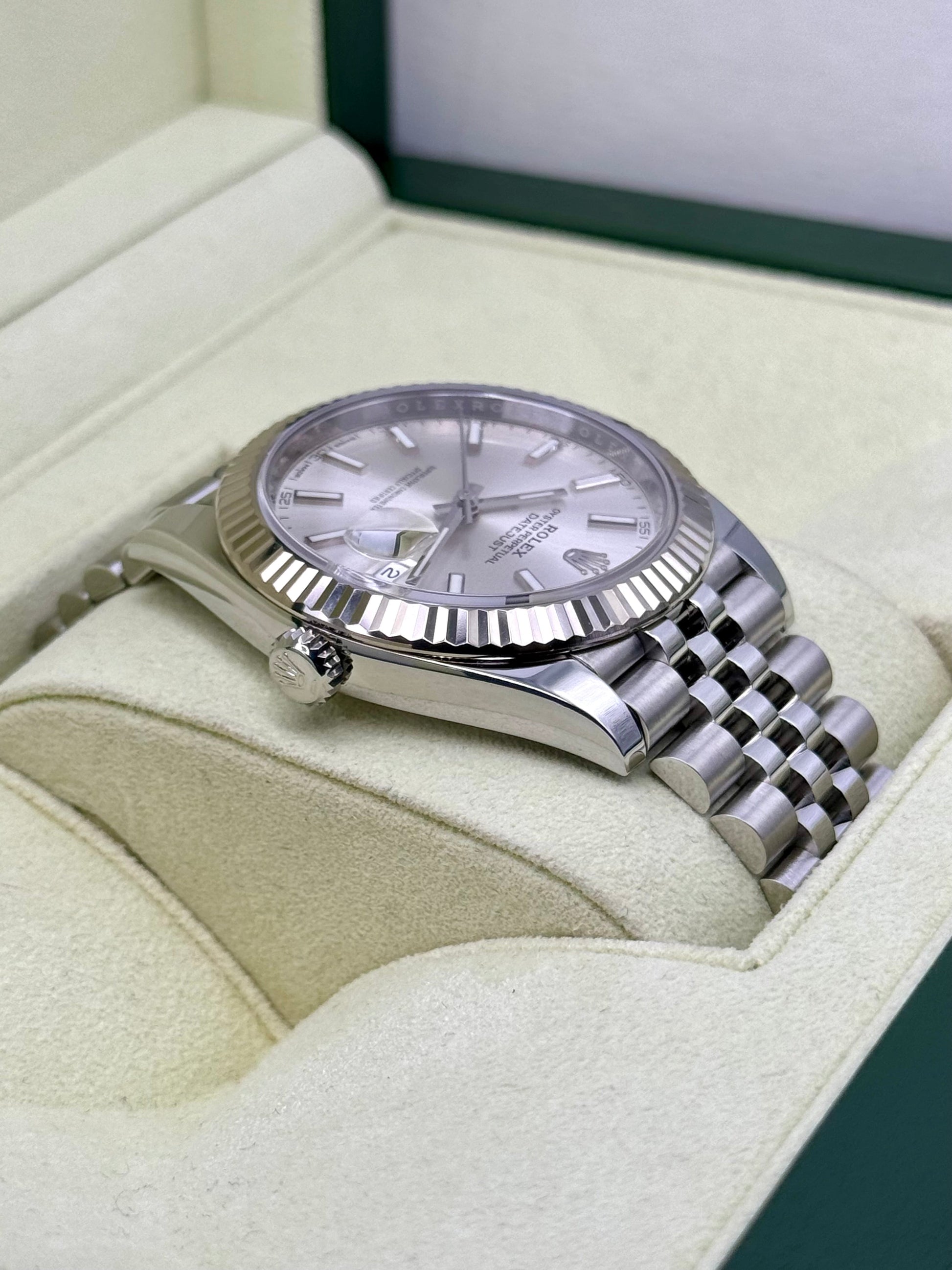 2017 Rolex Datejust 41mm 126334 Stainless Steel Jubilee Silver Dial - MyWatchLLC