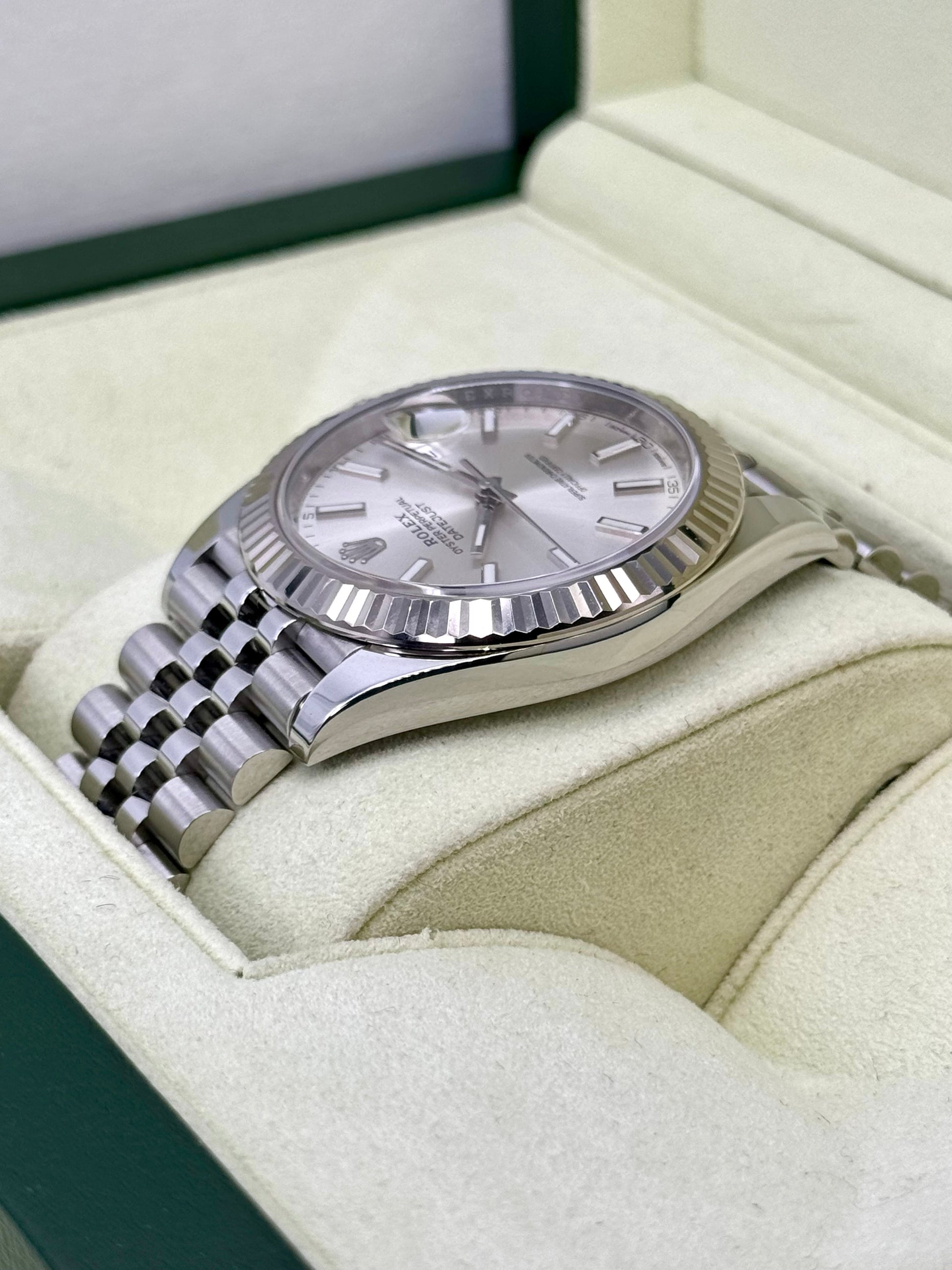 2017 Rolex Datejust 41mm 126334 Stainless Steel Jubilee Silver Dial - MyWatchLLC