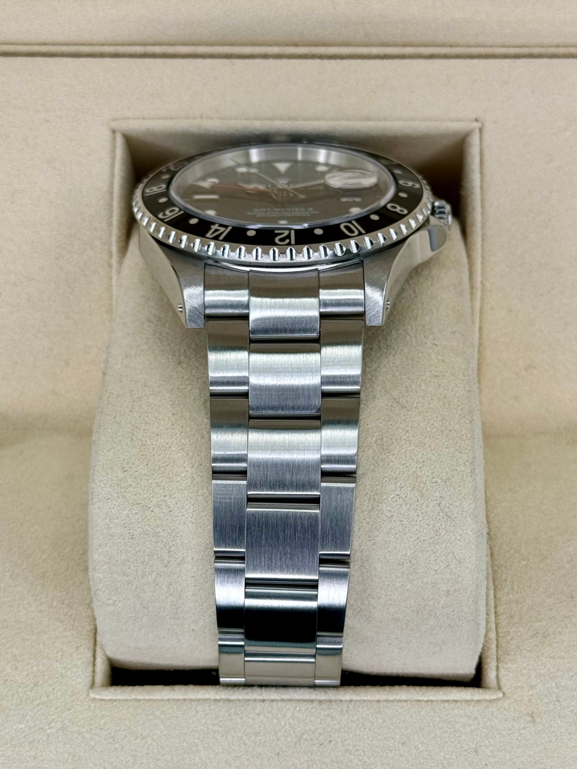 2003 Rolex GMT-Master II 40mm 16710LN Stainless Steel Black Dial - MyWatchLLC