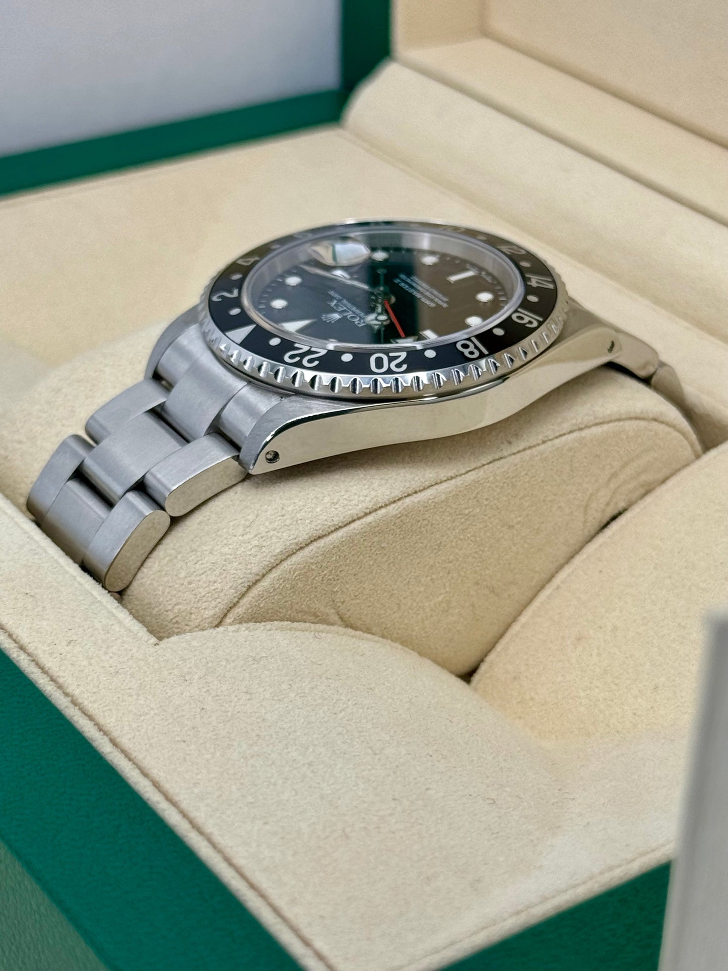 2003 Rolex GMT-Master II 40mm 16710LN Stainless Steel Black Dial - MyWatchLLC