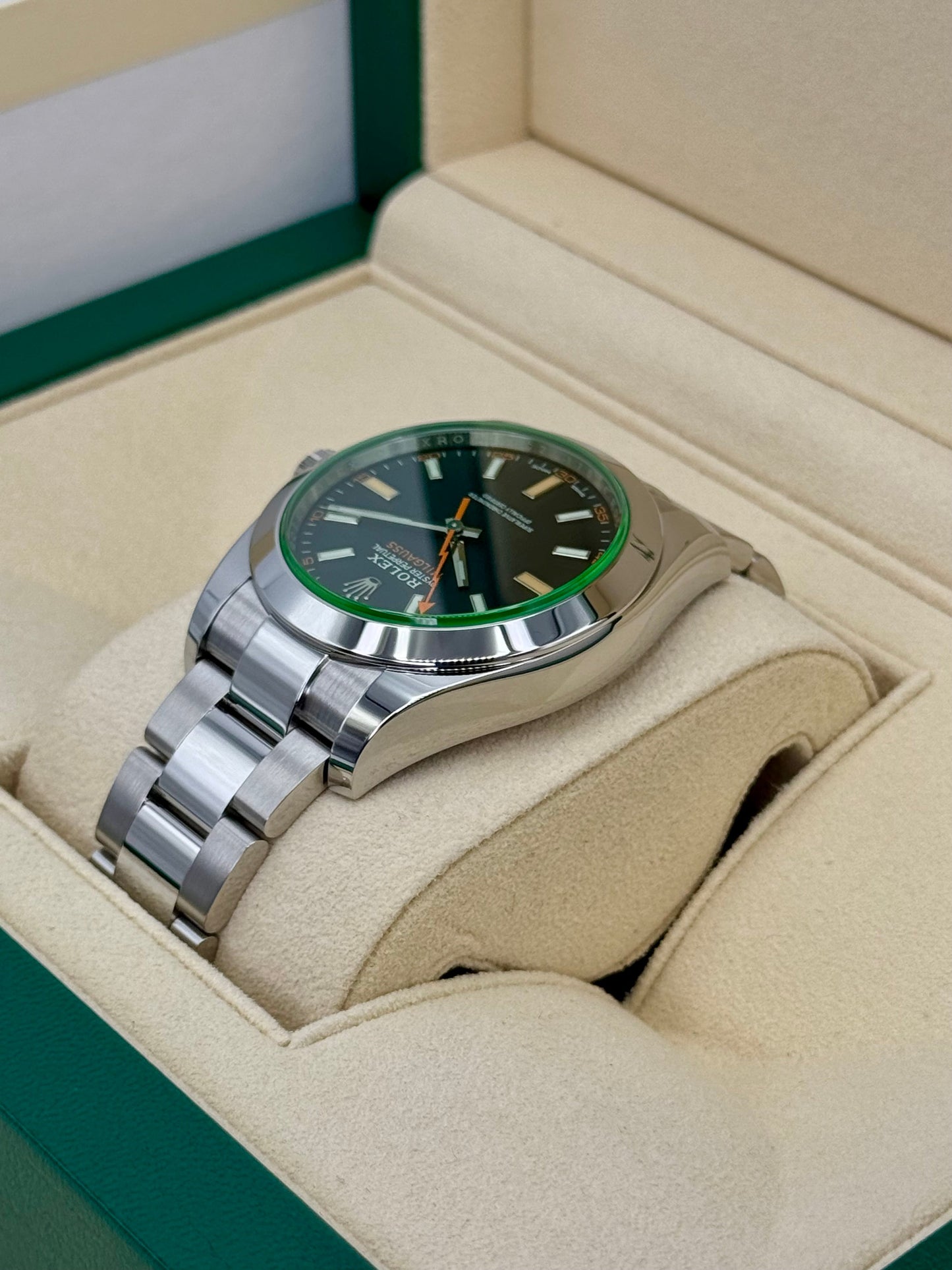 2021 Rolex Milgauss 40mm 116400GV Stainless Steel Black Dial - MyWatchLLC