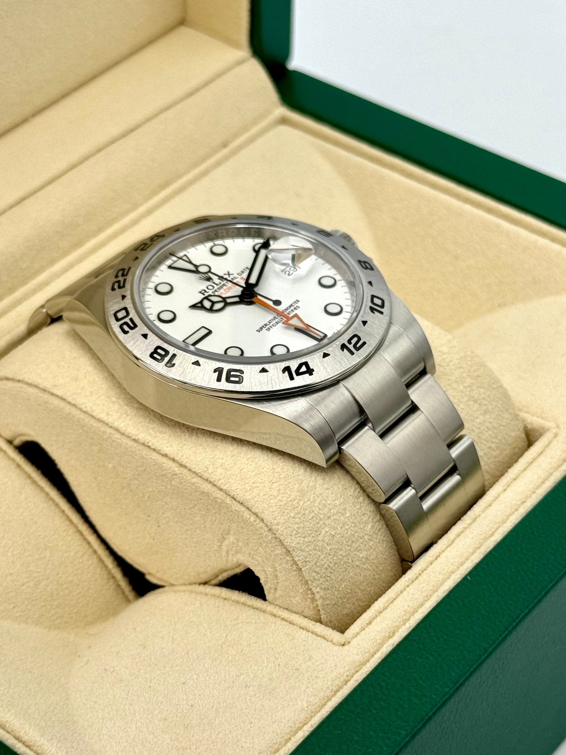 2017 Rolex Explorer II 42mm 216570 Polar White Dial - MyWatchLLC