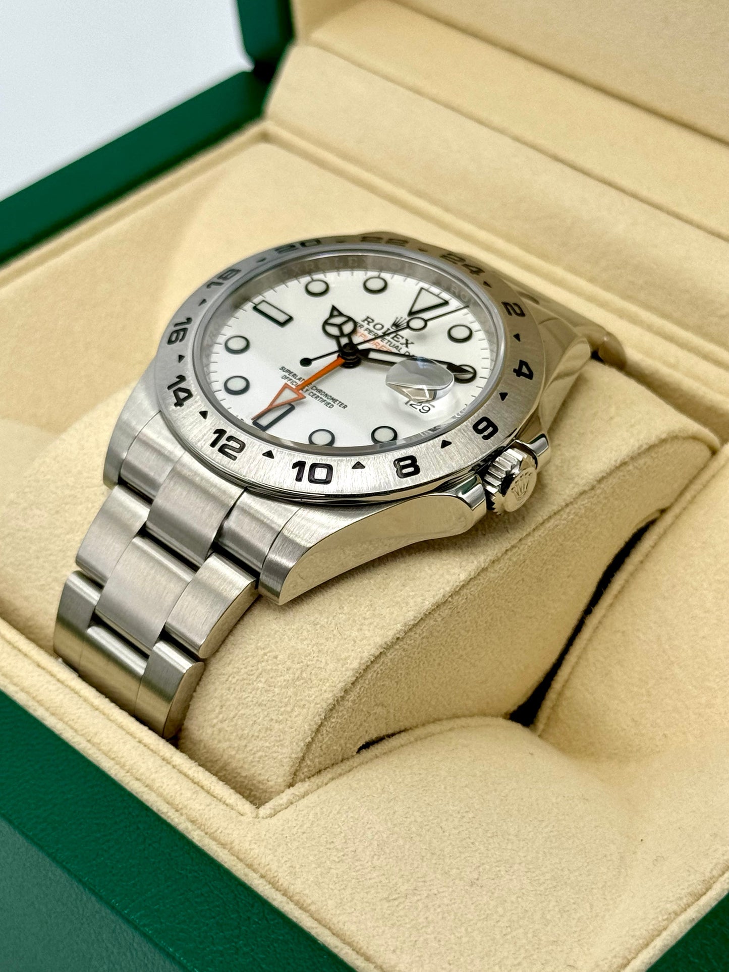 2017 Rolex Explorer II 42mm 216570 Polar White Dial - MyWatchLLC