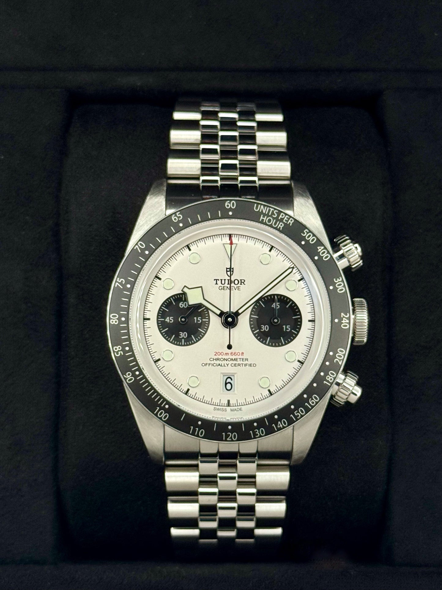 2024 Tudor Black Bay Chrono 41mm 79360N Opaline Panda Dial - MyWatchLLC