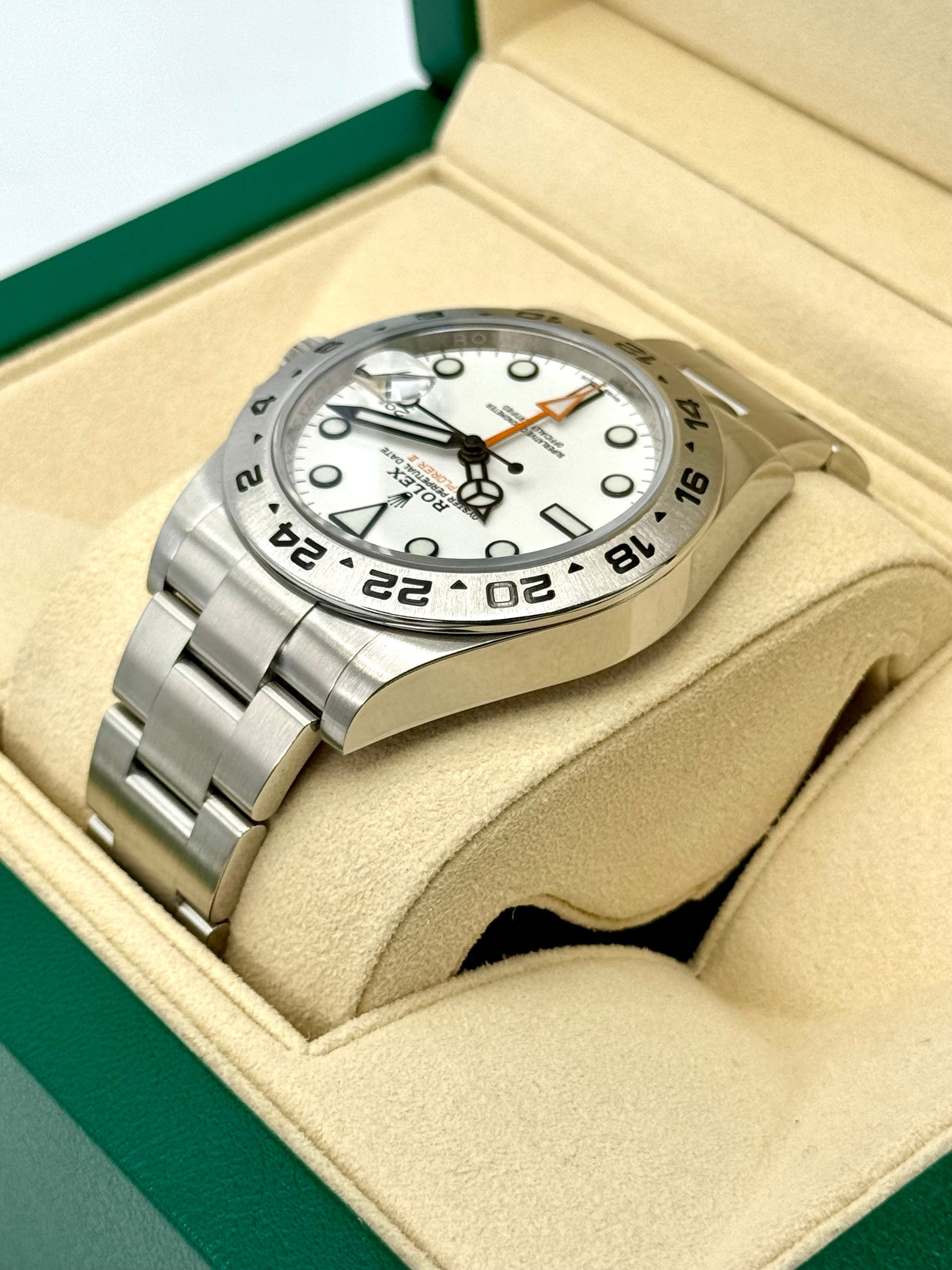 2017 Rolex Explorer II 42mm 216570 Polar White Dial - MyWatchLLC