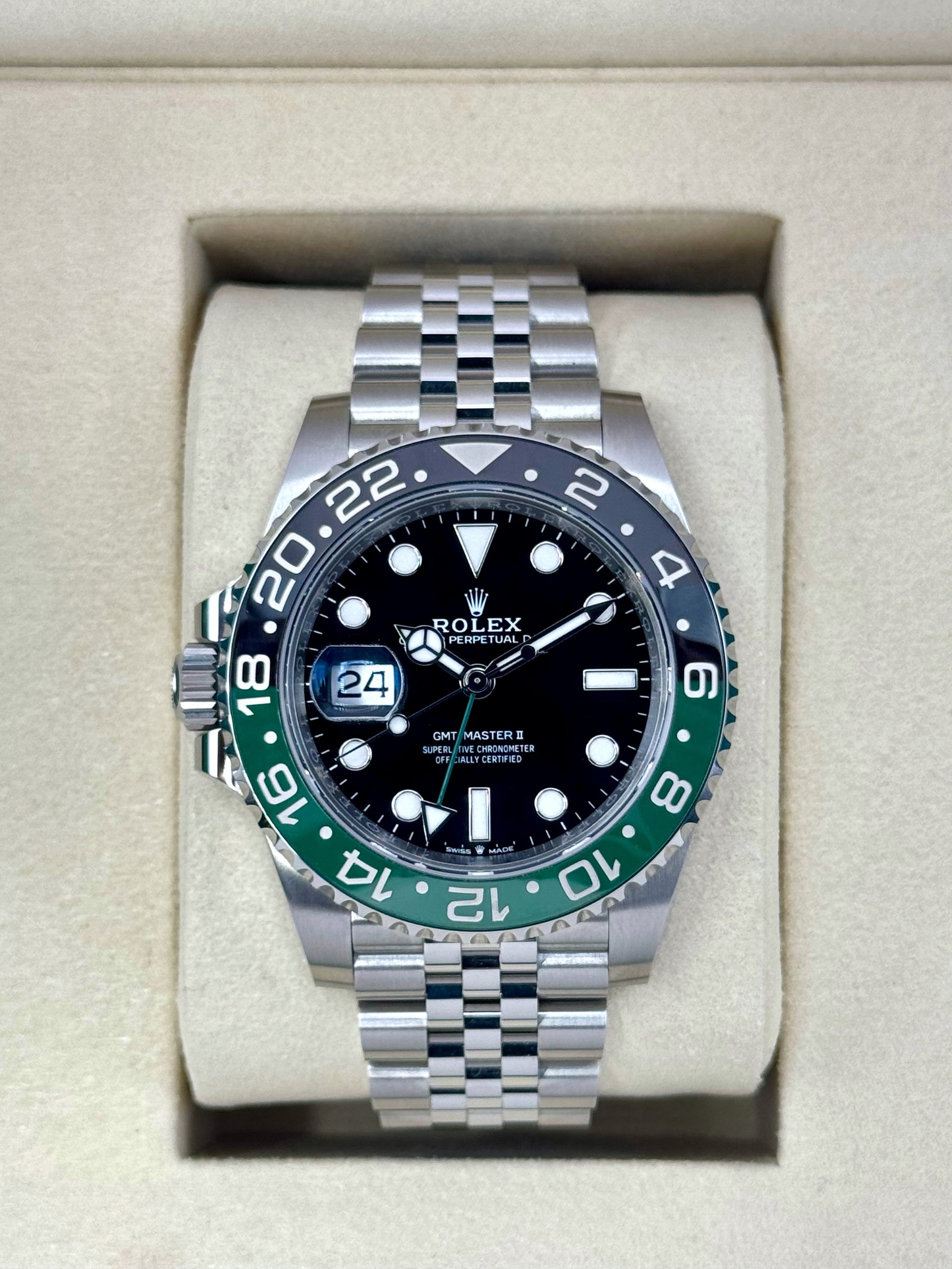 NEW 2025 Rolex GMT-Master II "Sprite" 40mm 126720VTNR Jubilee - MyWatchLLC