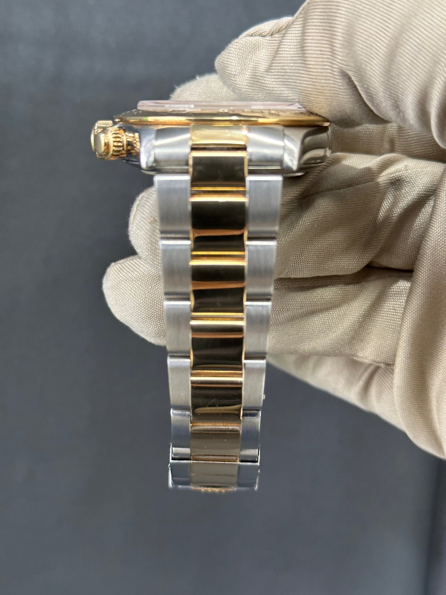 1991 Rolex Daytona 16523 Two-Tone Gold/Stainless Steel Zenith White Diamond Dial - MyWatchLLC